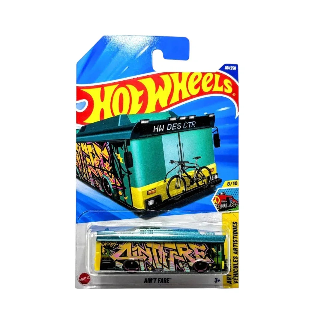 Hot Wheels Case N Aint'Fare Art Cars Vehicules Artistiques 1:64 Scale Die-Cast Car (JBB67) - Jaiman Toys