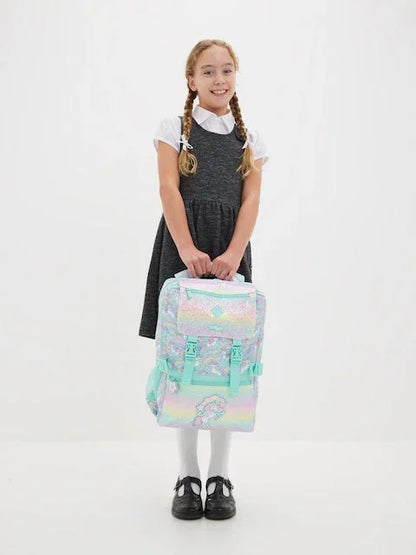 Smiggle School Bag : Sparkle Unicorn Colorful & Stylish 18 Inch Backpack for Kids - Jaiman Toys