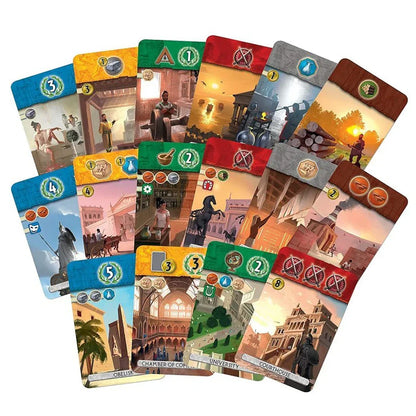 7 Wonders Duel Board Game – 2 Player Strategy Civilization Building Game - Jaiman Toys