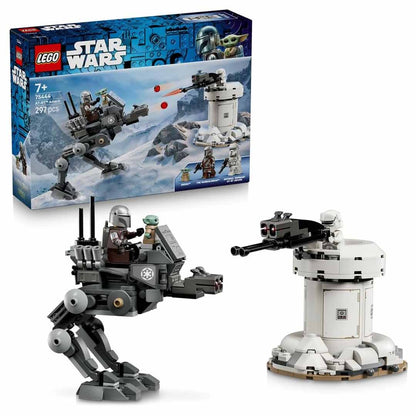 LEGO 75444 Star Wars AT-RT Attack Toy - Model Kit w/Imperial Walker, Tower, The Mandalorian Minifigure & Grogu Figure - Birthday Gift for 7+