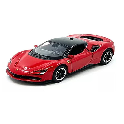 Maisto 1:64 Ferrari SF90 Stradale – Red with Black Top | Speed Icons India Diecast Model - Jaiman Toys