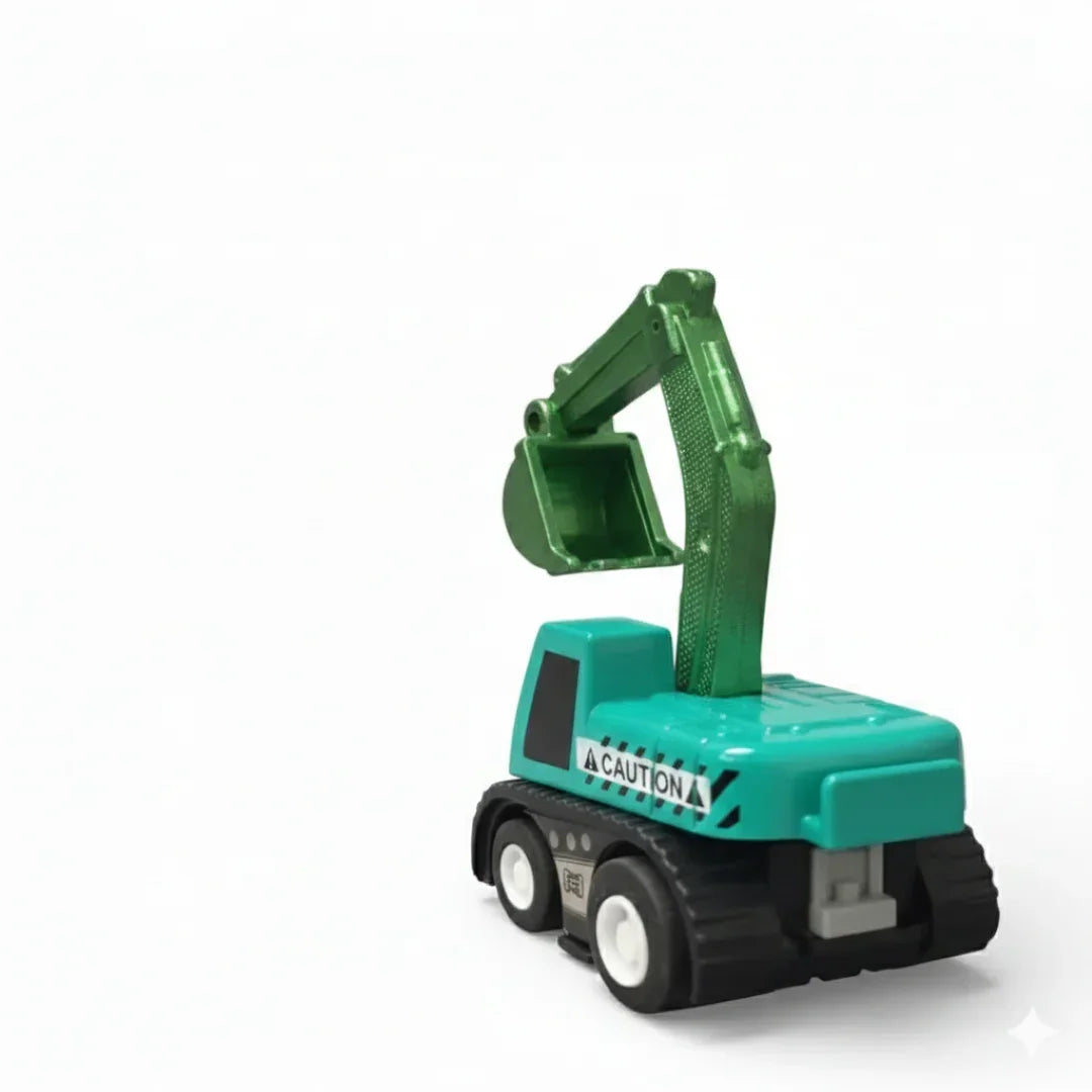 Joy Junction 1:64 Mini Racer Alloy Metal Excavator Toy with Pull-Back Function