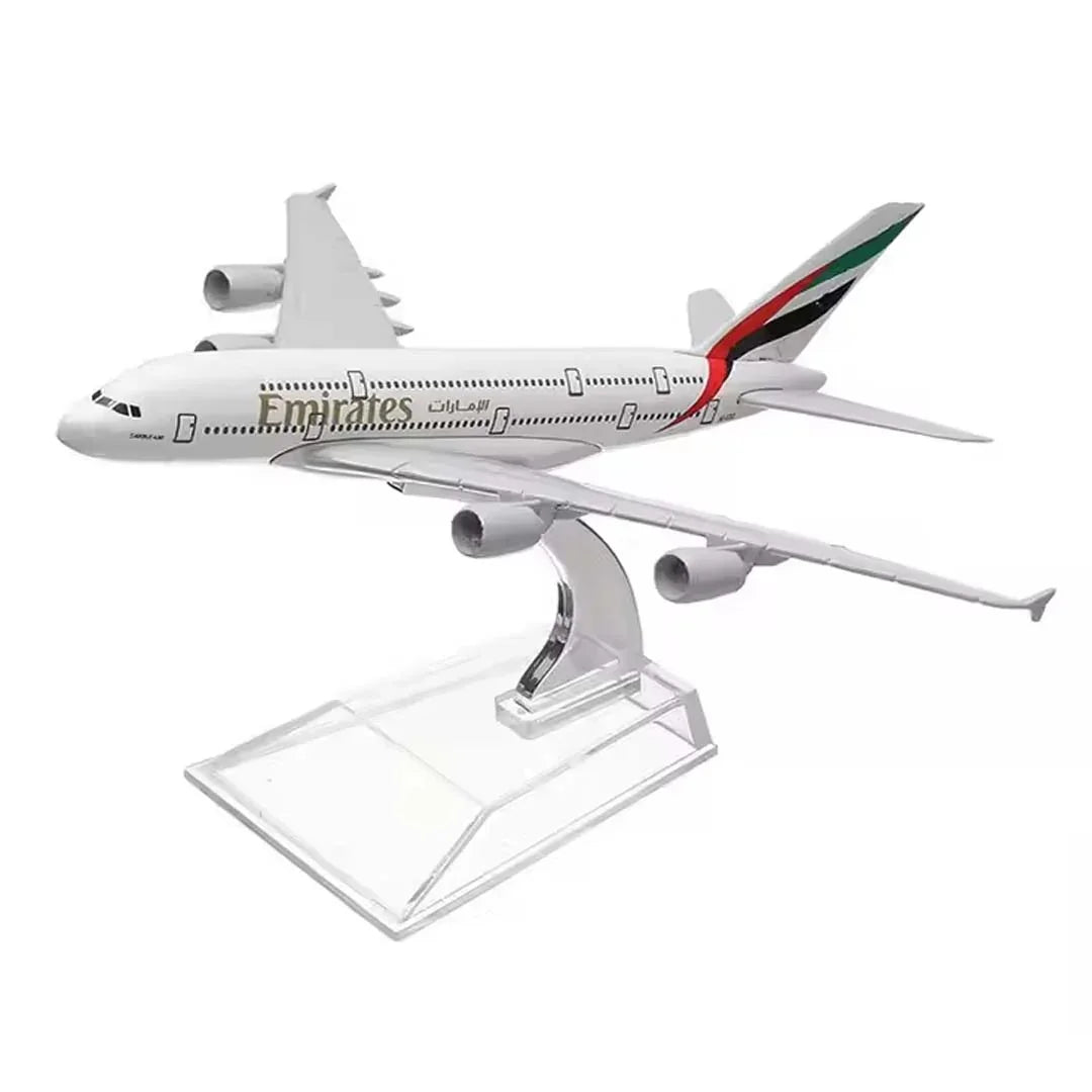 Collectible 1:400 Scale Aircraft Models Airplane - Emirates A380 (16 cm) - Jaiman Toys
