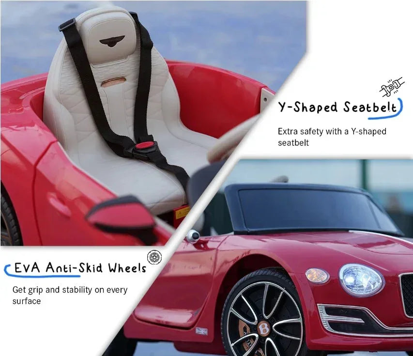 EMotorad Formula Fun BENTLEY EXP12 Ride-On Car for Kids – Green Electric Luxury Car