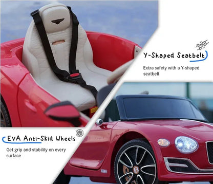 EMotorad Formula Fun BENTLEY EXP12 Ride-On Car for Kids – Green Electric Luxury Car