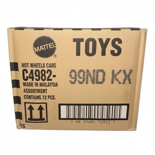 Hot Wheels C4982-99NDKX Assorted Diecast Cars Box (72 Pieces) – Original Mattel Master Carton Bulk Toy Cars