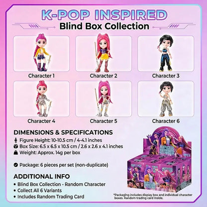 K-Pop Demon Hunters Collectible Figure – Anyone Blind Box (Mystery) | Anime-Style Action Figure | Mystery Toy for Kids & Collectors-1 Piece Random