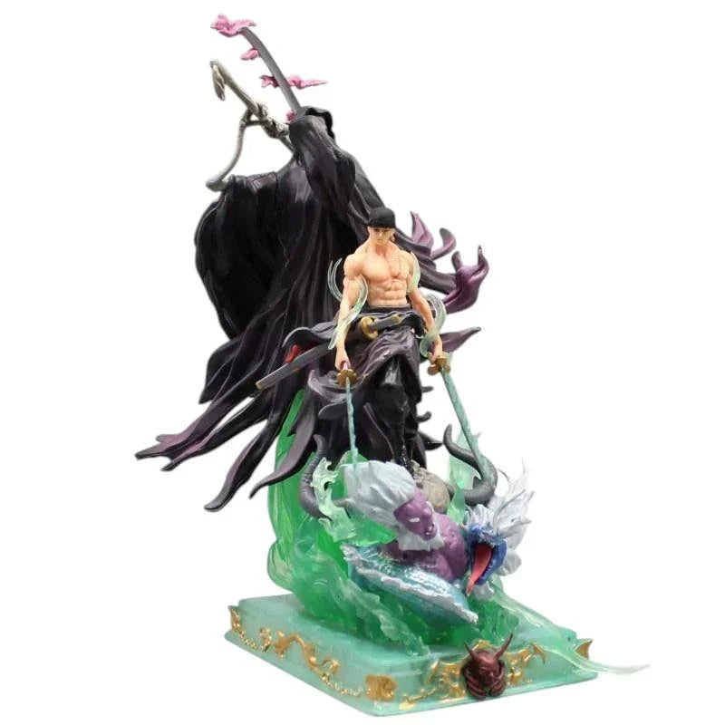 Ultimate Action One Piece Roronoa Zoro 26 CM Grim Reaper Statue Figure | Anime Collectible PVC Action Display Model