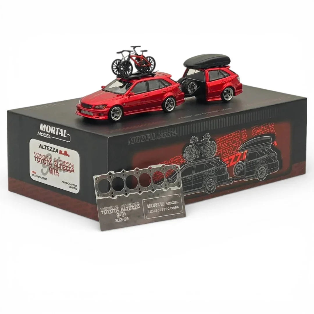 Mortal Model 1:64 Toyota Altezza Gita Diecast Car | Detailed Wagon Model with Accessories & Opening Parts