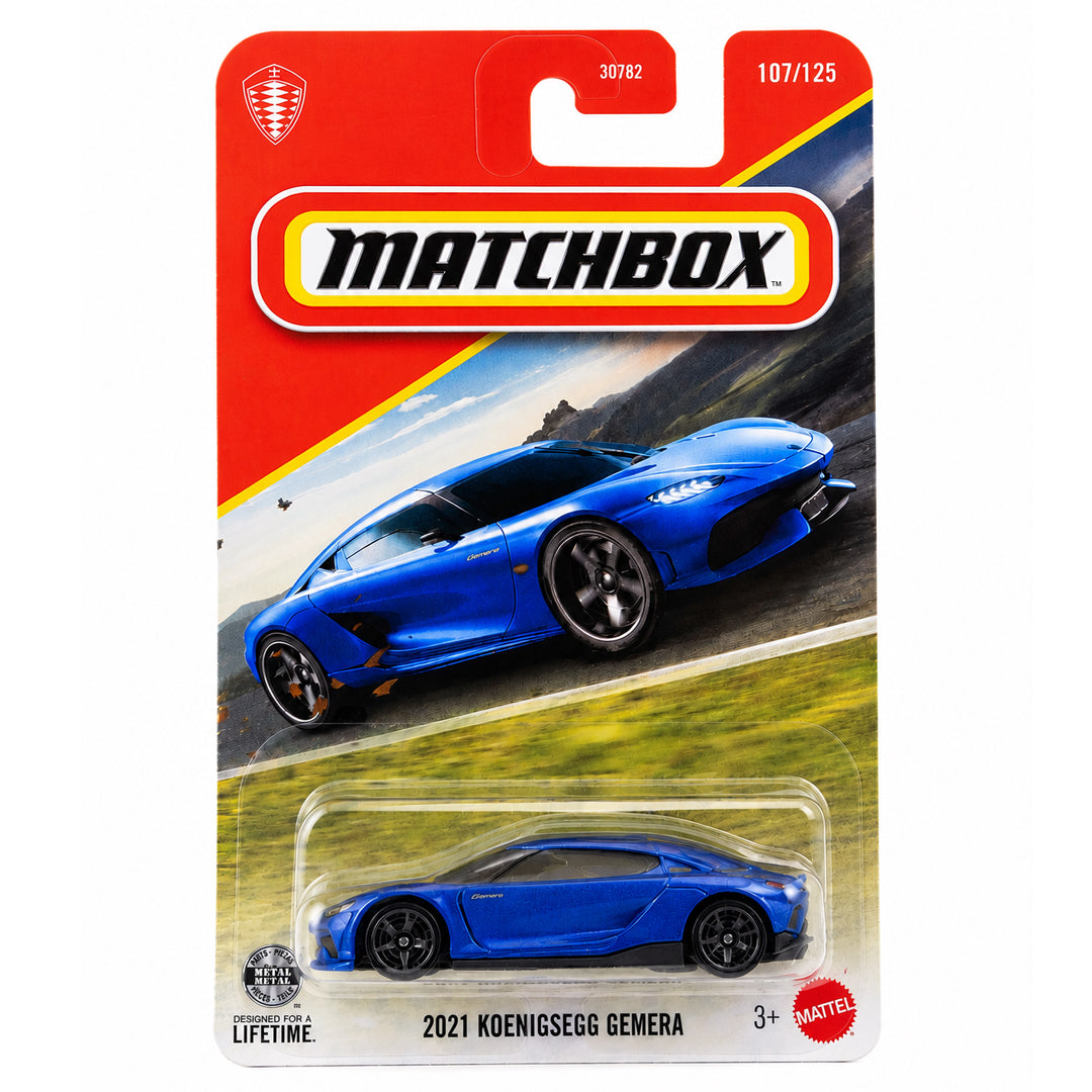 Matchbox 1:64 2021 Koenigsegg Gemera Die-Cast Hypercar | Blue | Metal Collectible Vehicle