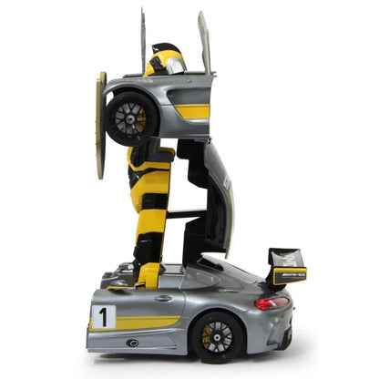 Rastar Transformable Mercedes AMG GT RC Car | 2-in-1 Robot Transforming Remote Control Sports Car