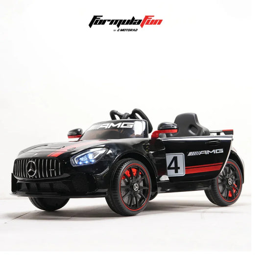 EMotorad Formula Fun Mercedes-AMG GT4 Ride-On Toy Car for Kids | Battery Operated Luxury Car