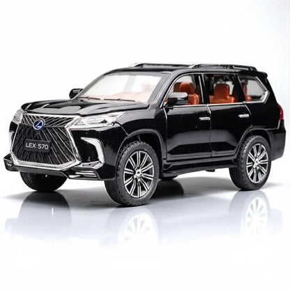 Lexus 1:24 Alloy Metal Pull Back Die-Cast Car – Off-Road in Luxury SUV Model Openable Doors with Realistic Sound & Light
