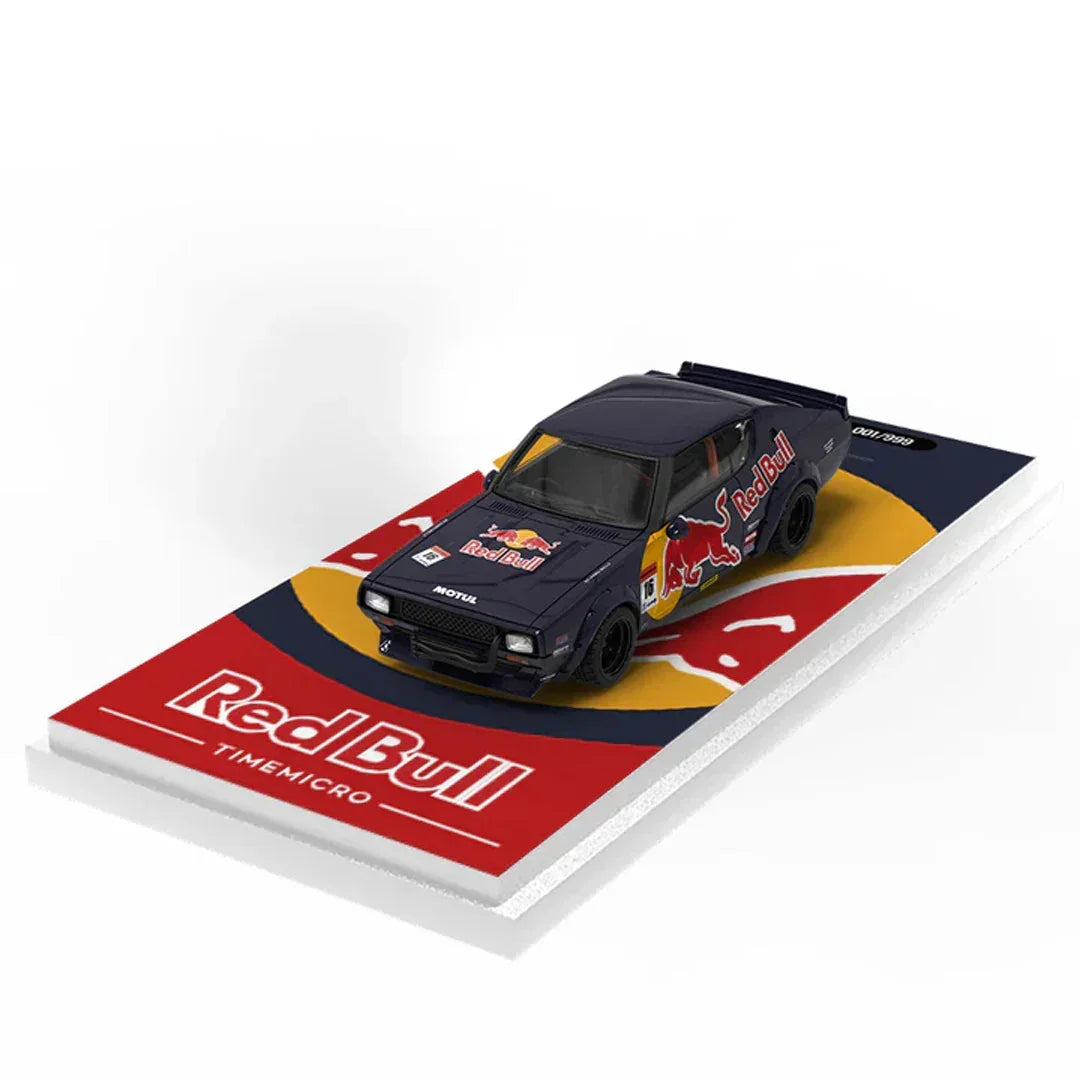 Time Micro 1:64 Nissan Skyline Hakosuka Red Bull Racing Livery Diecast Model Car