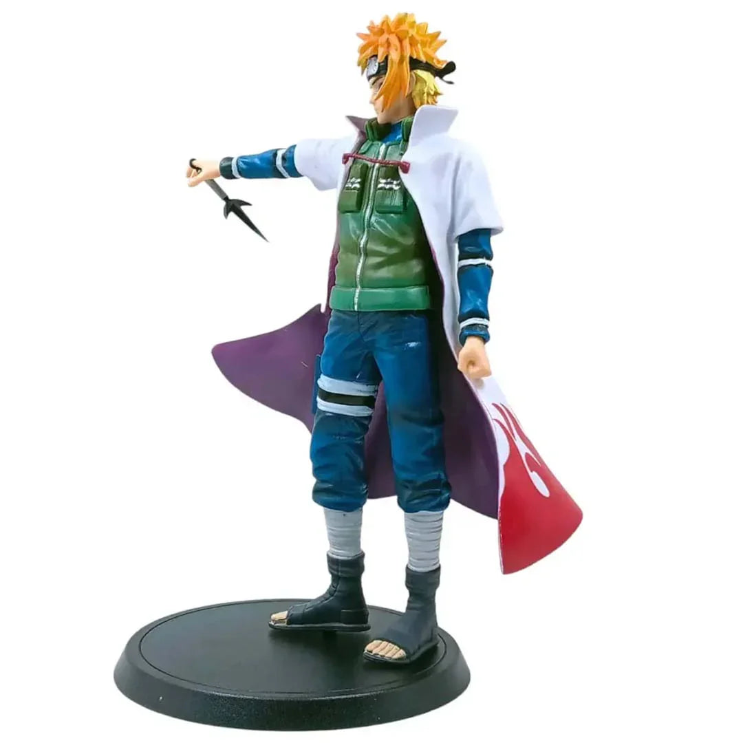 Minato Namikaze Action Figure – Naruto Shippuden Collectible Toy | 24 cm Anime Statue with Kunai & Hokage Cape | Perfect Gift for Naruto Fans - Jaiman Toys
