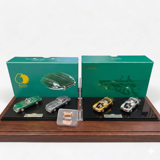 GFCC 1:64 BMW 507 Gold & Silver Plated Set Die-Cast Model Car Collection | Premium Collector Edition with 2 Variants