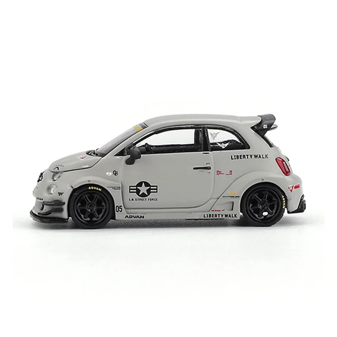 Mini GT 1:64 Duo Set (Blister Pack) – Nissan LBWK S15 Silvia Garasi Drift 2025 + Abarth 595 LB-WORKS Abas Works Fighters Diecast Models