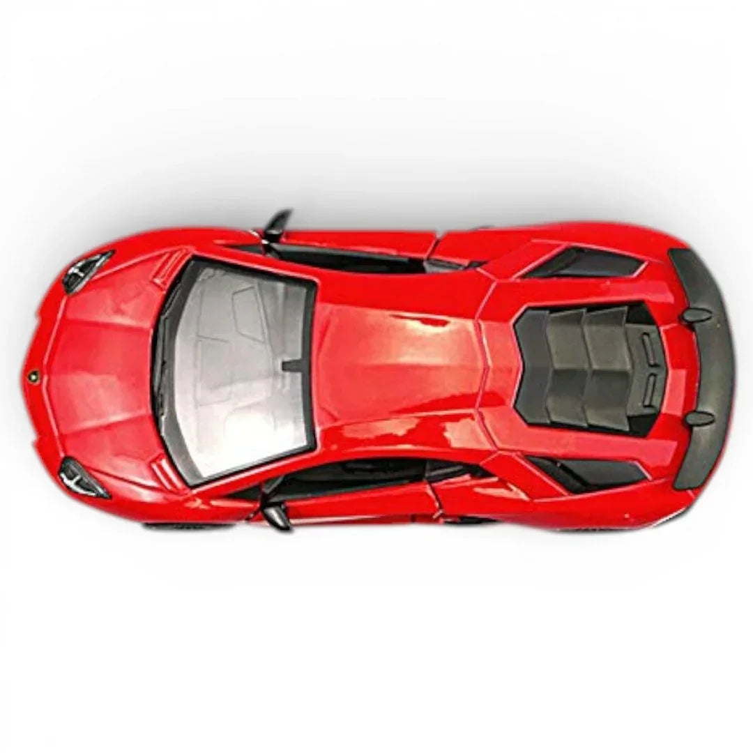 RMZ City 1:36 Lamborghini Aventador SV Coupe Diecast Car – Opening Doors, Pull Back Action (Red & Blue Variants)