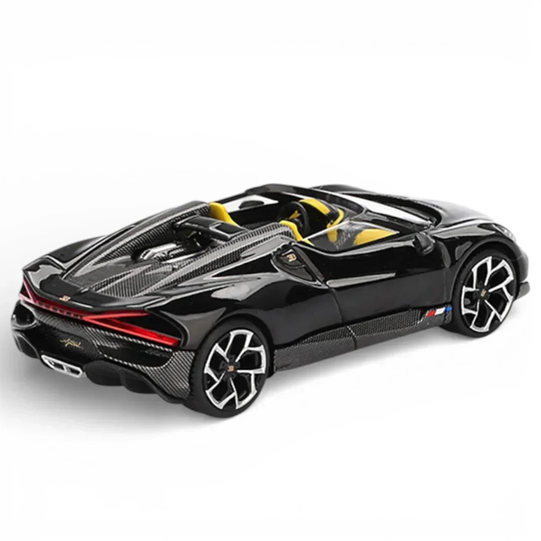 Mini GT 1:64 Blister Bugatti W16 Mistral Black (LHD)  Premium Diecast Car