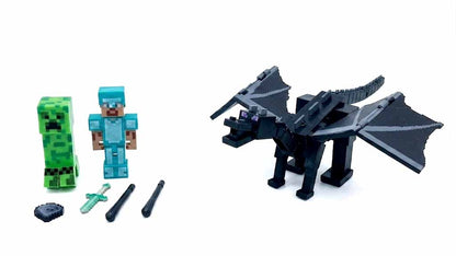 Minecraft Dungeons Ender Dragon Adventure Set with Hero, Creeper & Accessories