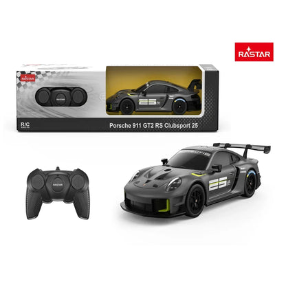 Rastar 1:24 Porsche 911 GT2 RS Clubsport 25 RC Car | Official Licensed Remote Control Model (99700) – 2.4G Racing Toy