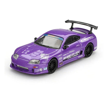 Mini GT 1:64 Toyota Supra A80 Top Secret GT-300 Purple RHD – Diecast Car
