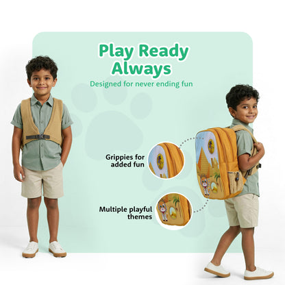 Filli & Me Filli Rules Egypt HugBag | 17L Kids School Backpack for Ages 6–7 Years | Lightweight School & Travel Bag
