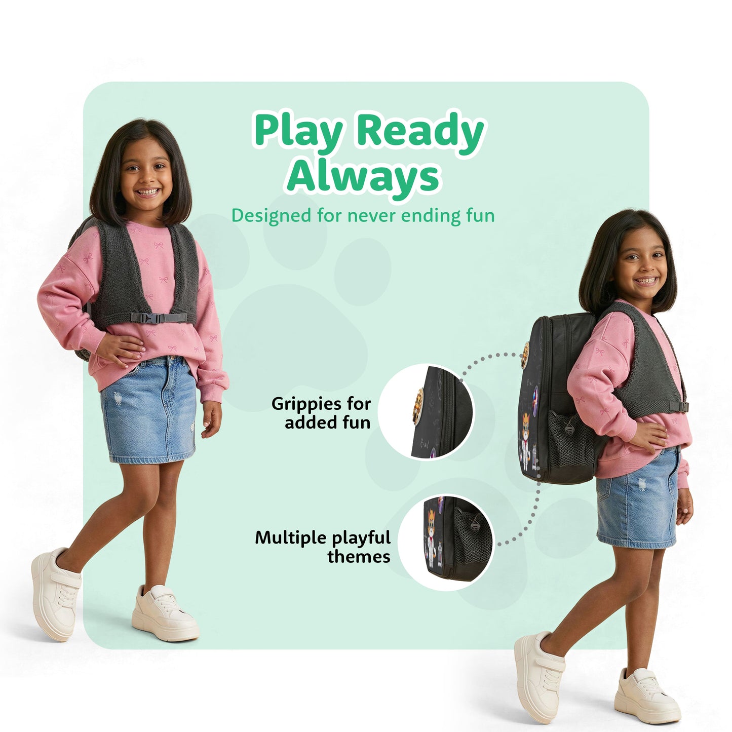 Filli & Me Filli Does Science Experiments HugBag | 17L Kids School Backpack for Ages 6-7 Years | Lightweight Travel & School Bag