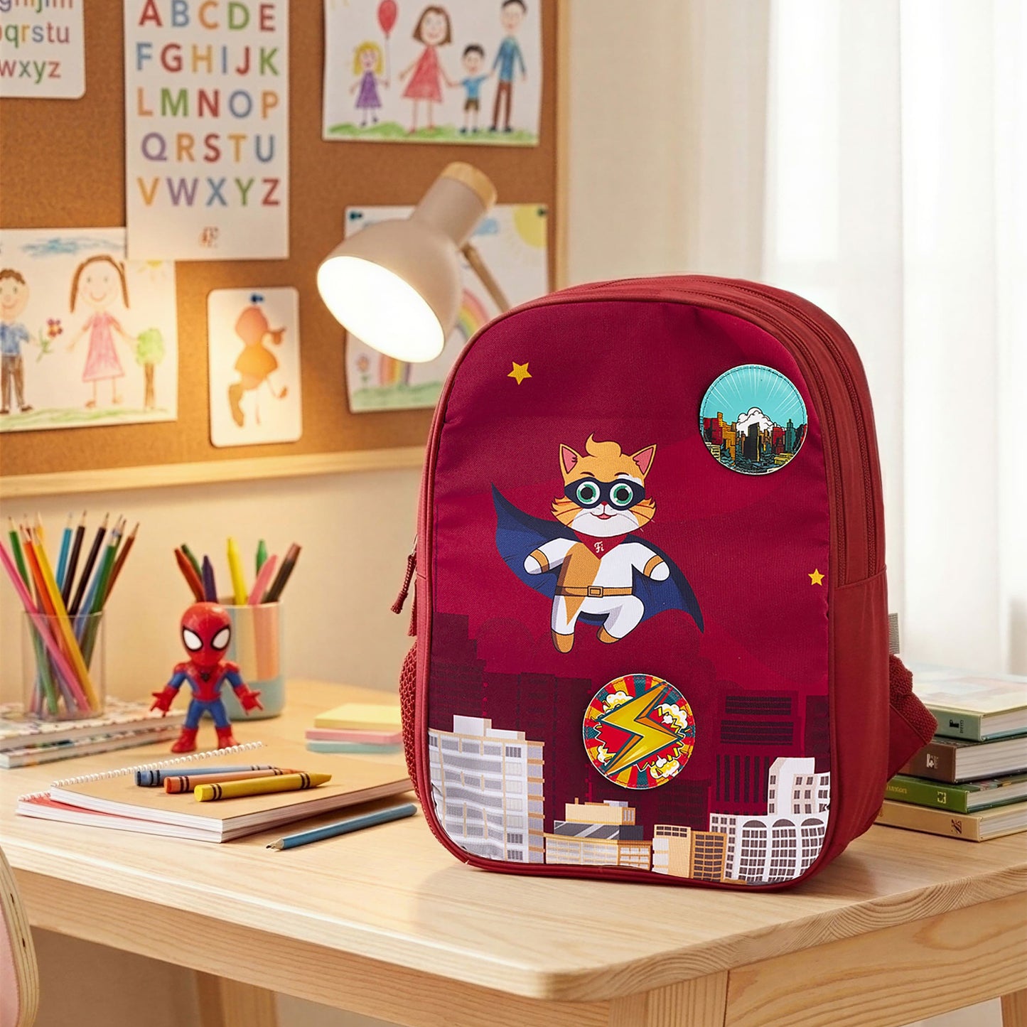 Filli & Me Filli Saves the World HugBag | 17L Kids School Backpack for Ages 6–7 Years | Lightweight School & Travel Bag