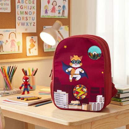 Filli & Me Filli Saves the World HugBag | 17L Kids School Backpack for Ages 6–7 Years | Lightweight School & Travel Bag