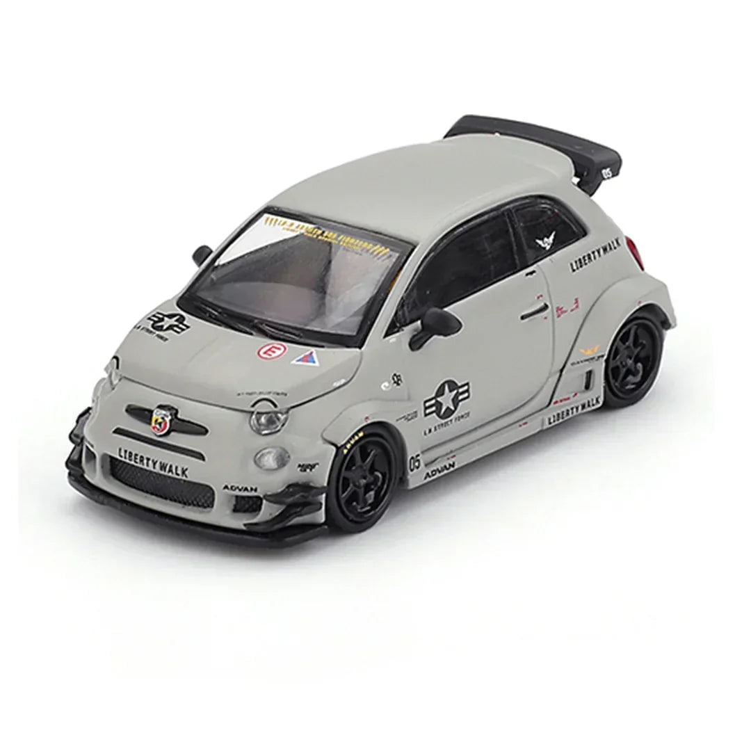 Mini GT 1:64 Duo Set (Blister Pack) – Nissan LBWK S15 Silvia Garasi Drift 2025 + Abarth 595 LB-WORKS Abas Works Fighters Diecast Models