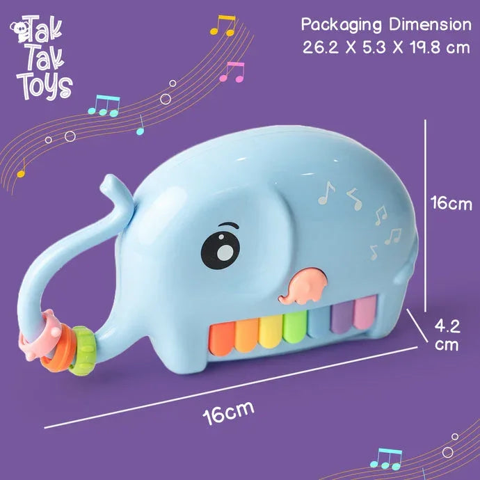 Nubo Elephant Piano Musical Keyboard for Kids – Light & Sound Interactive Animal Piano Toy | Early Learning Music Toy for Toddlers- 2 Variants