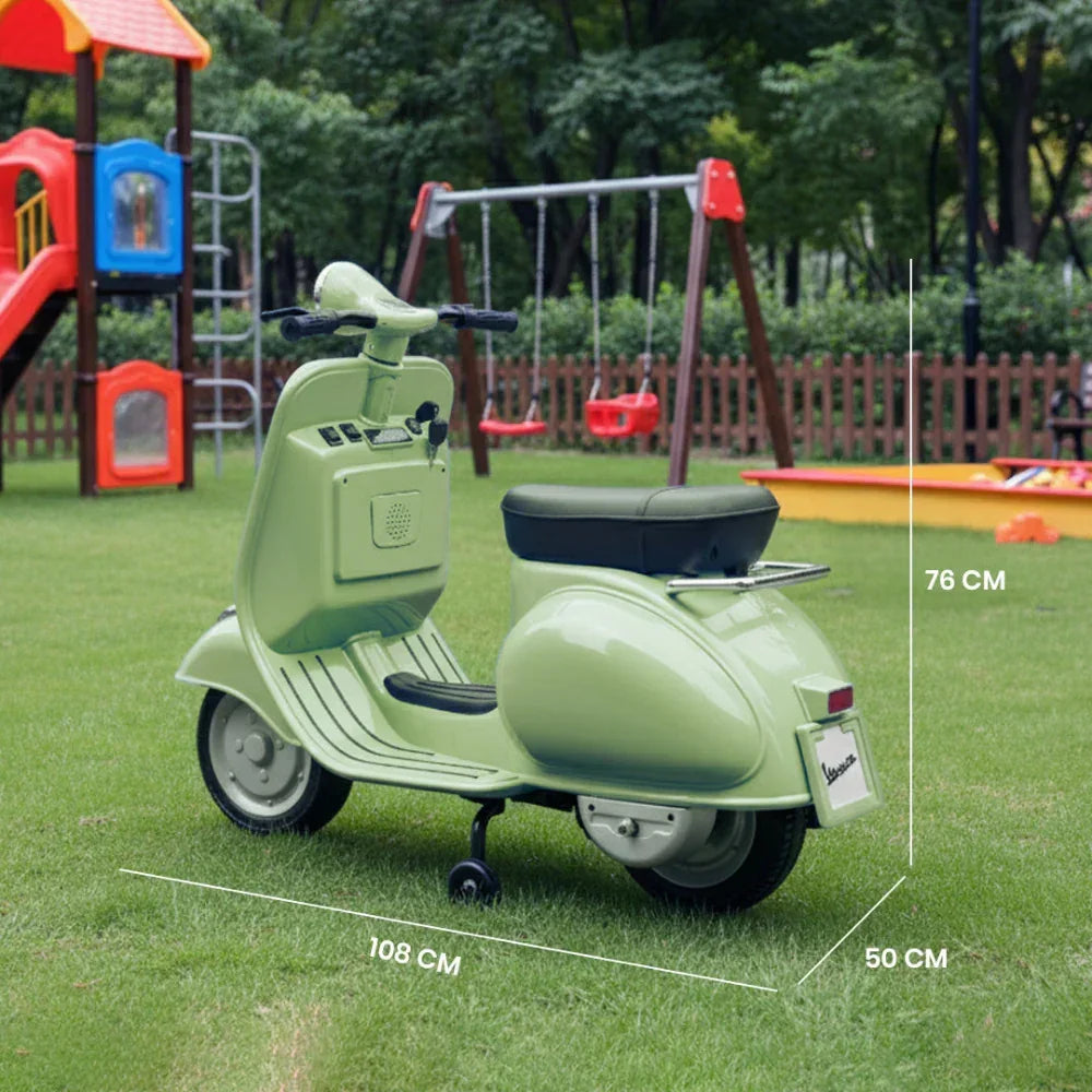 EMotorad Formula Fun Vespa Ride-On Toy Scooter for Kids | Battery Operated Electric Scooter