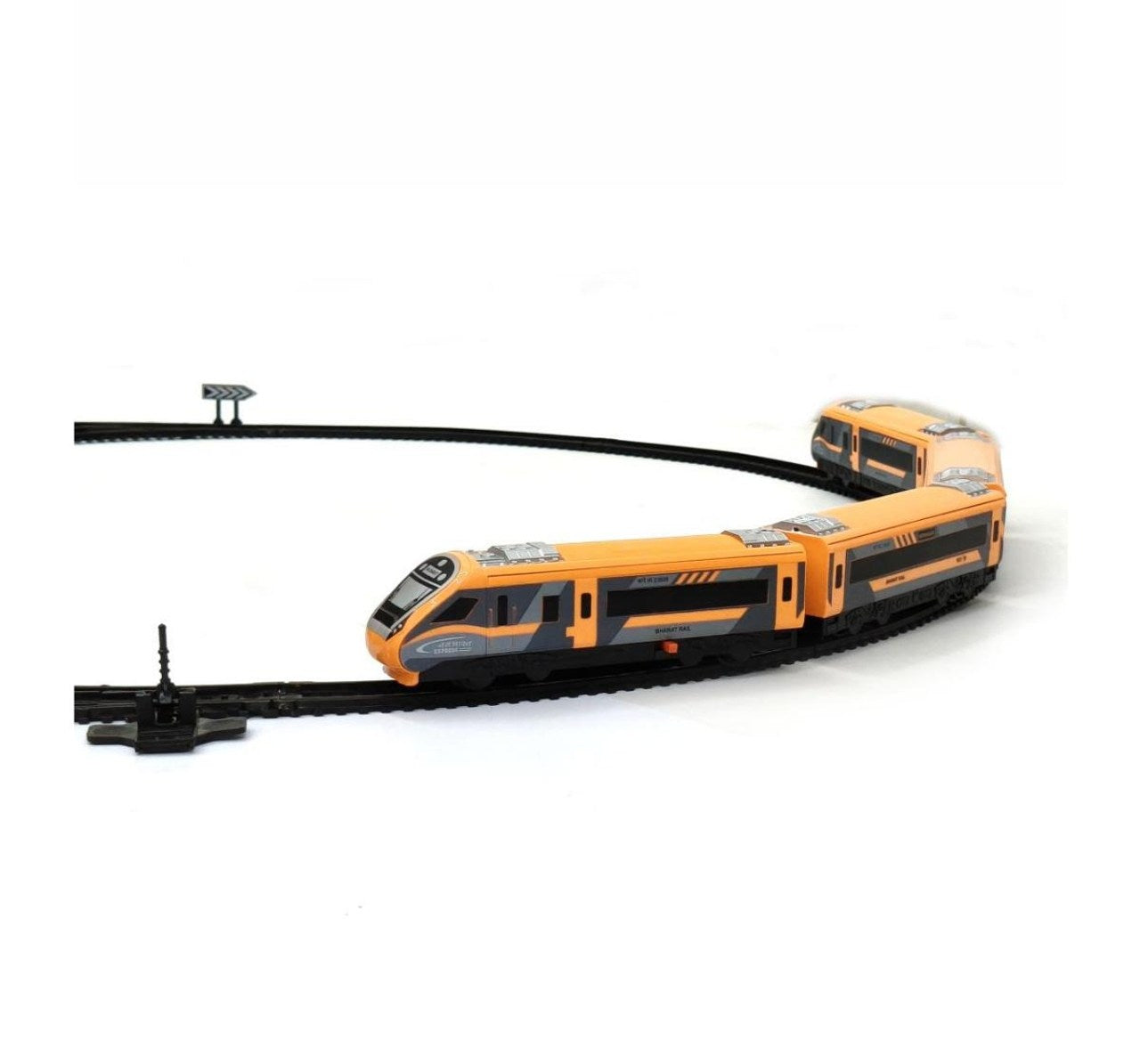 Centy Nav Bharat Electric Saffron Express Toy Train Set | Battery Operated | Age 3+