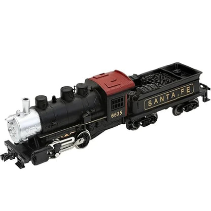 HANFIY 96351 HO Scale Santa Fe Steam Locomotive – Classic Coal Power Train Model 1:87