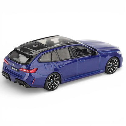 Mini GT 1:64 BMW M5 Touring G99 Marina Bay Blue Metallic RHD – Premium Diecast Scale Model Car
