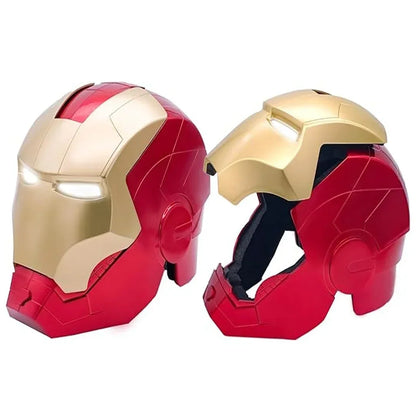 Iron Man LED Helmet Mask – Light-Up Eyes, 22” Ultimate Role-Play Costume for Kids & Adults - Jaiman Toys