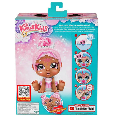 Kindi Kids, Dress Up Magic Winnie Wings, Angel Baby Sister Doll set - Age 3+ - Jaiman Toys
