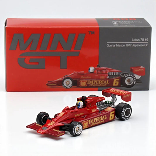 Mini GT Lotus 78 #3 Gunnar Nilsson 1977 Japanese GP Diecast Model-LHD
