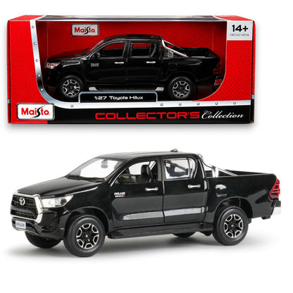 Maisto Toyota Hilux 1:27 Die-Cast Model Pickup Truck | Collector's Collection | Black
