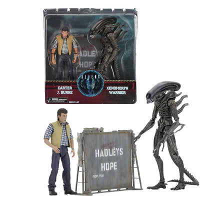 NECA - ALIENS! CARTTER J. BRUKE &amp; XENOMORPH WARRIOR - NECA Exclusive Action Figures Age 17+ - Jaiman Toys