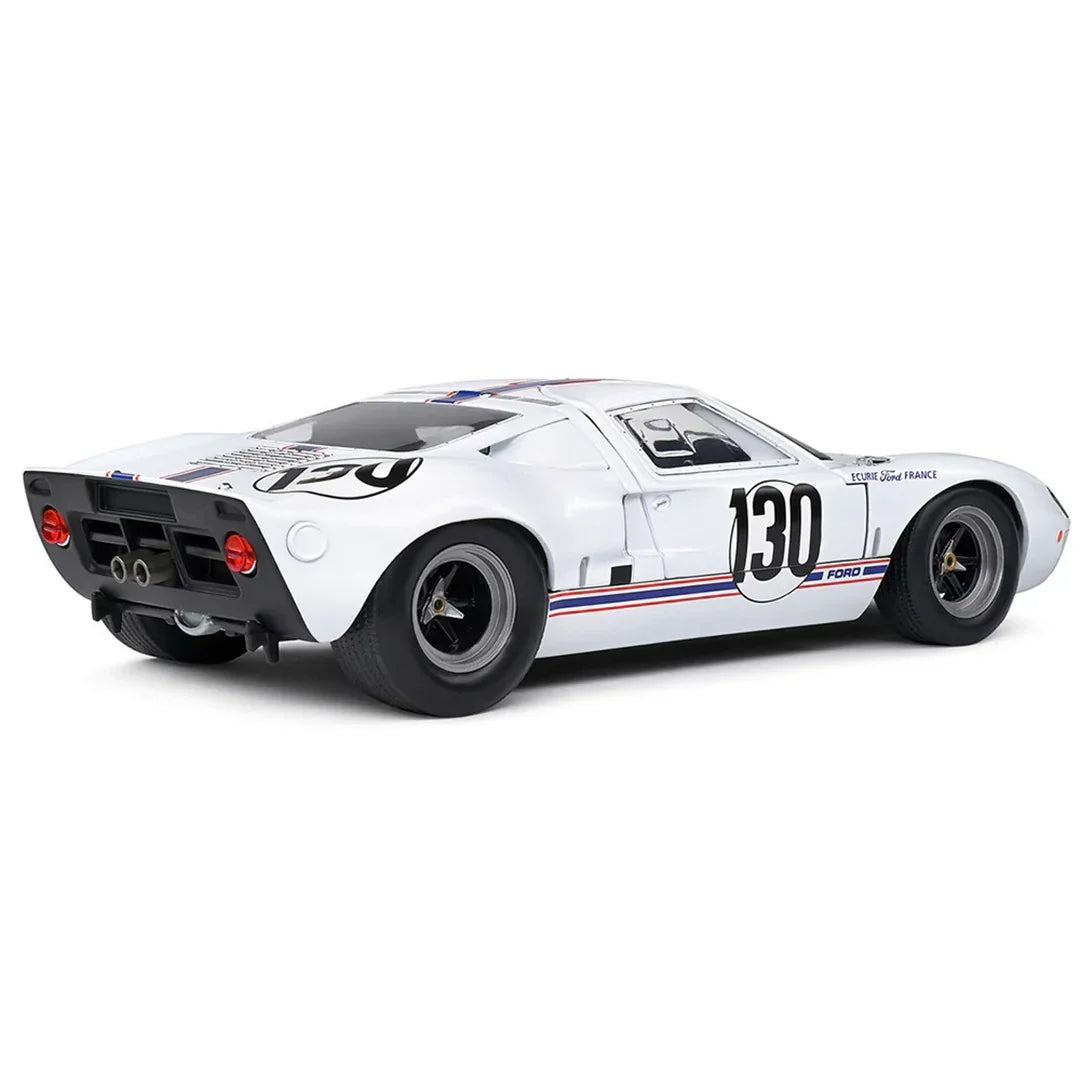 Solido 1967 Ford GT40 MK1 1:18 Targa Florio #130 Giorgi White - Jaiman Toys