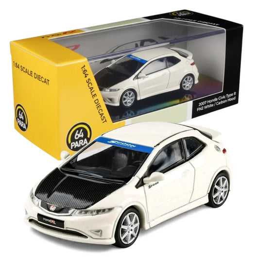 PARA64 Honda Civic Type R FN2 2007 White LHD 1:64 Scale Diecast Model Car