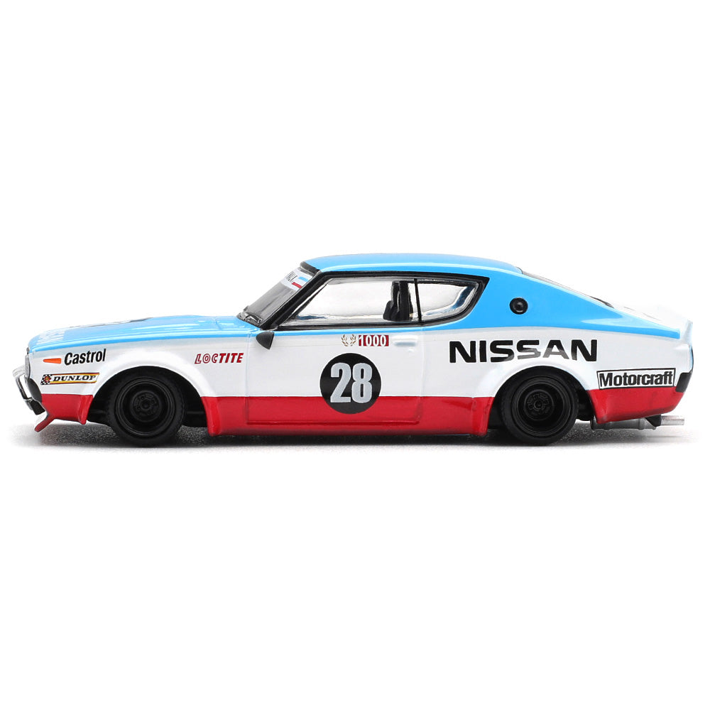 MINI GT 1:64 (Blister Pack) Nissan Skyline Kenmeri Liberty Walk Nissan Racing '75 Concept Diecast Model Car | Collectible Display Edition | #1212