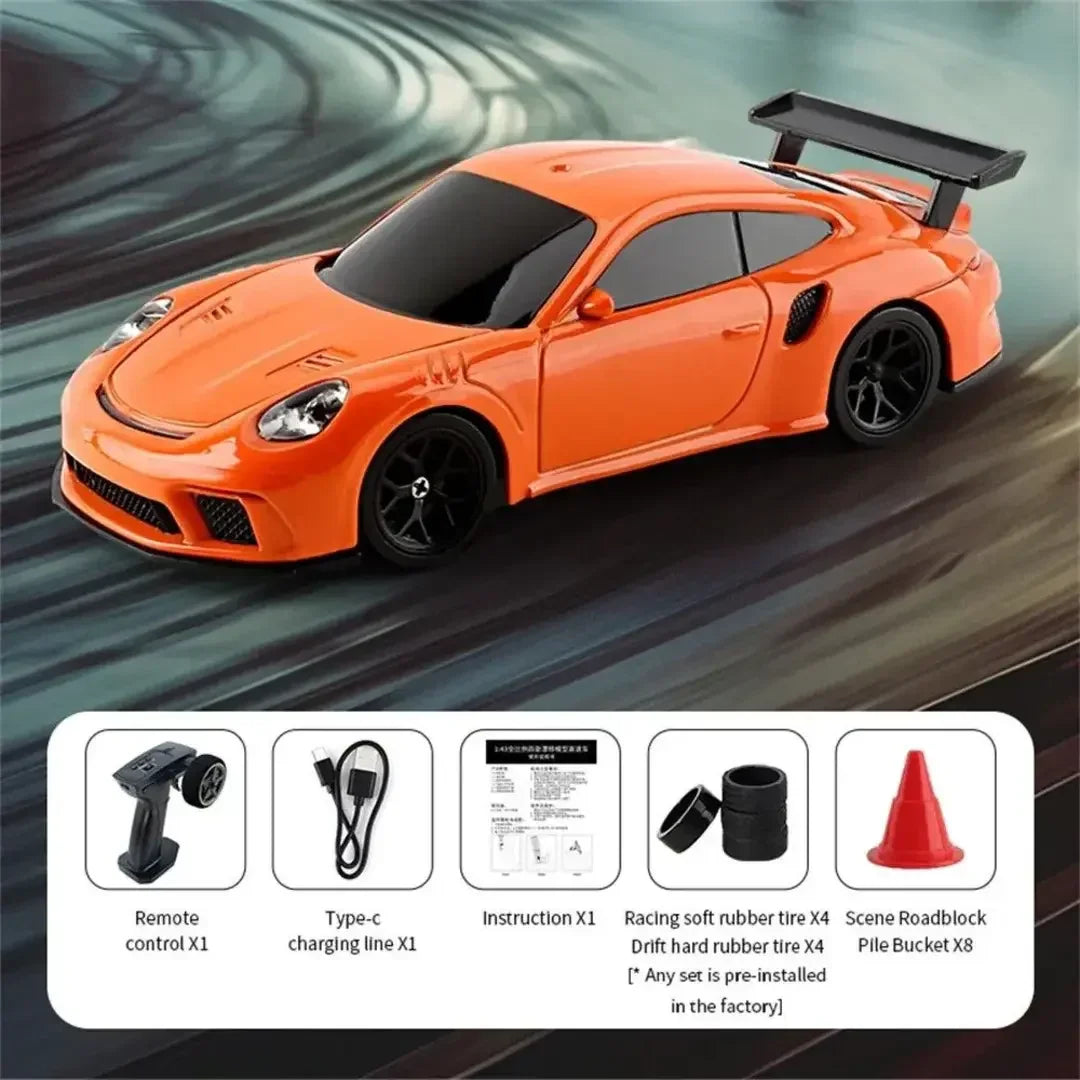 Chassis Model 1:43 RC Drift Race Car 4WD Ready to Go Mini Car Toy With Gyro