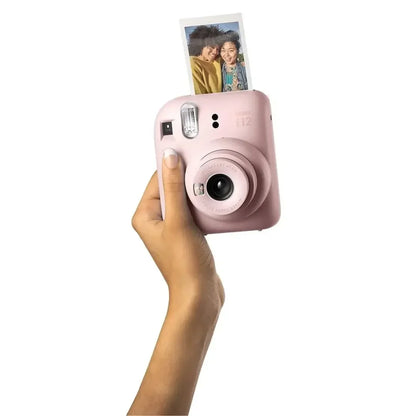 (Damage Box ) Instax Mini 12 Instant Camera With Strap, 2× AA Batteries & User Manual – Blossom Pink
