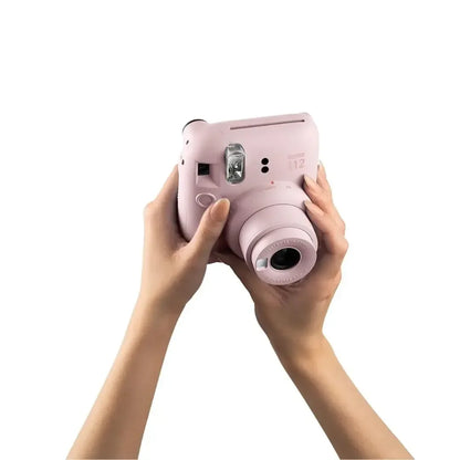 (Damage Box ) Instax Mini 12 Instant Camera With Strap, 2× AA Batteries & User Manual – Blossom Pink