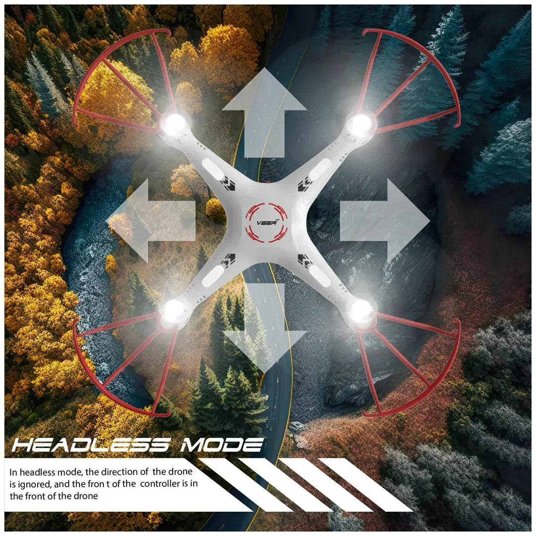 VEER 360 | Altitude Holding Drone | Double Battery-Double Fun - ASSORTED COLOR - Jaiman Toys