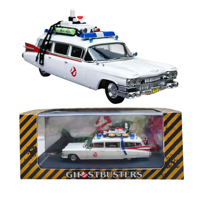 YS Model 1:64  Cadillac Miller-Meteor ECTO-1 – Ghostbusters Diecast Car