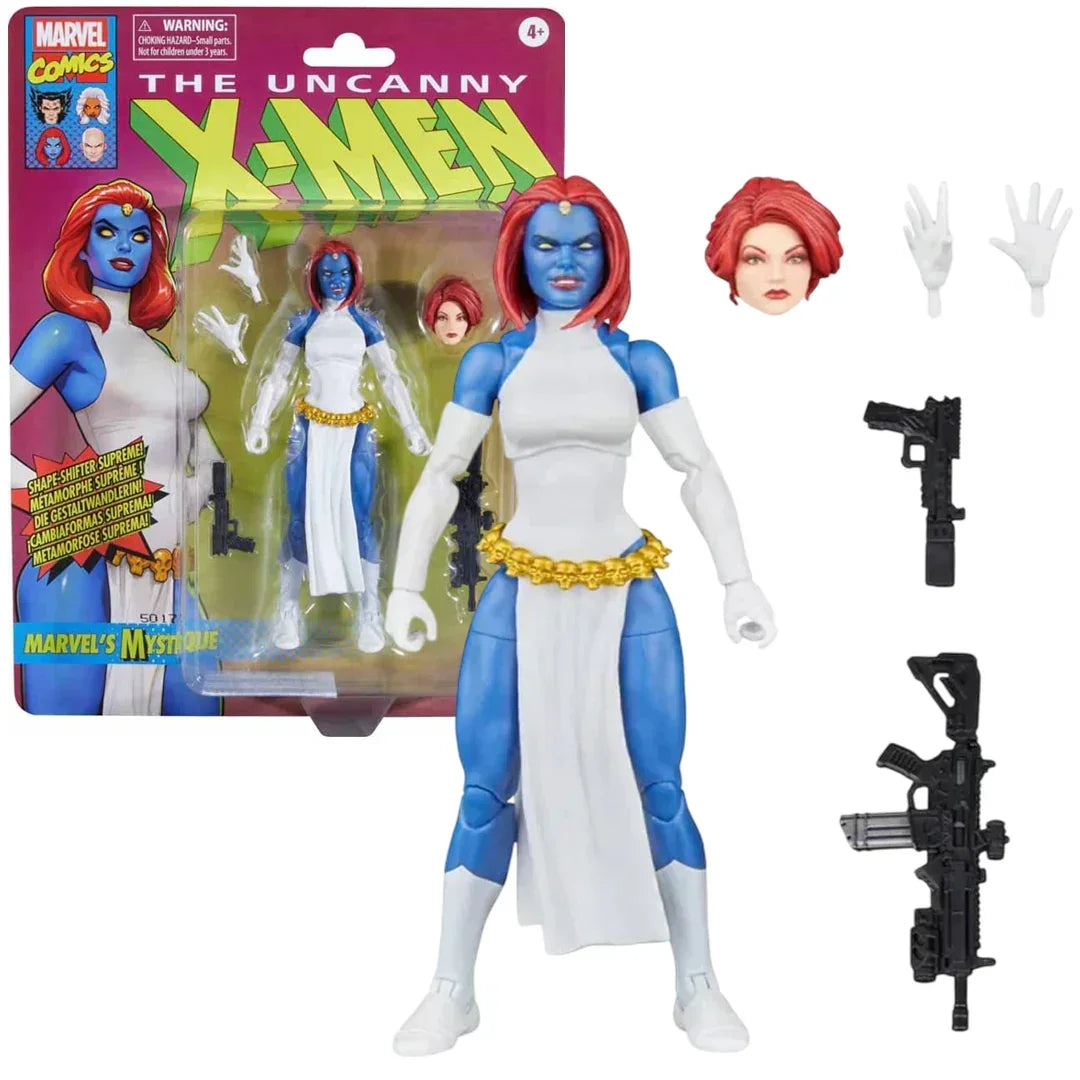 Marvel Legends Retro Mystique Action Figure | X-Men Exclusive | 6-Inch Collectible Toy